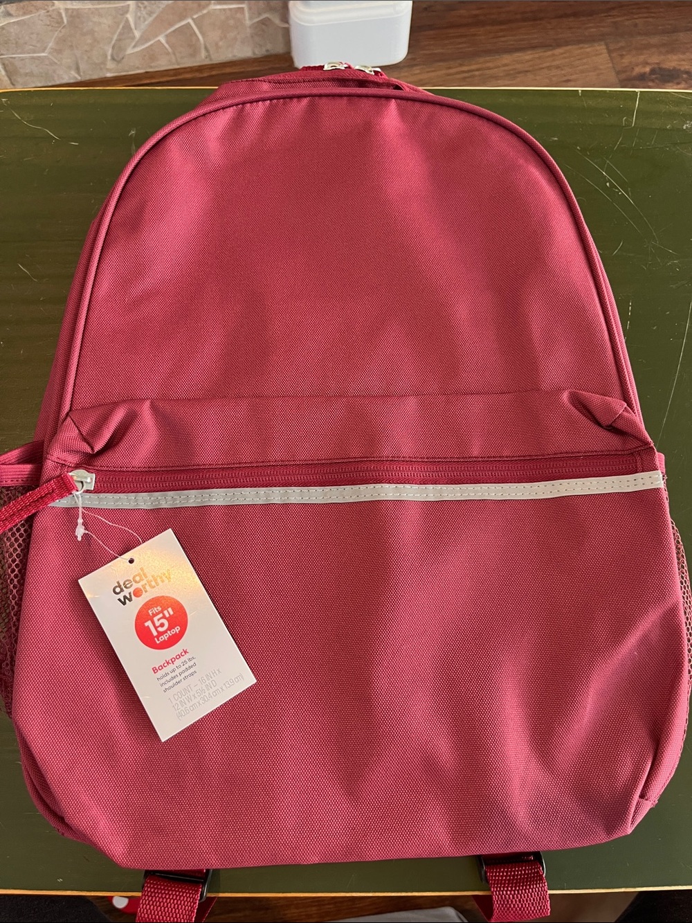 15" Laptop Backpack in Burgundy